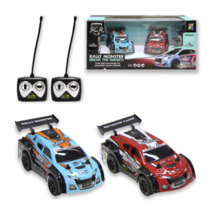 DOS COCHES R/C RALLY MONSTER ESCALA 1:26