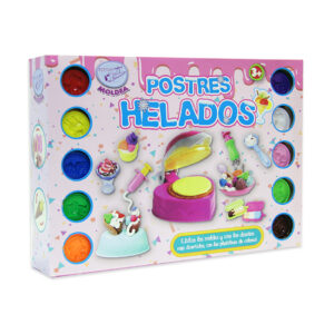 SET PLASTELINA HELADOS CON 10 BOTES