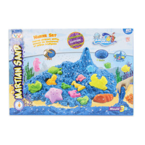 SET ARENA MARINO 750GR CON 17 MOLDES  Y BANDEJA