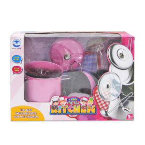 SET DE COCINA ROSA  METAL