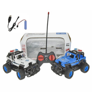 COCHE 4X4 POLICA 1:22 CARGADOR USB