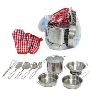 RED CON 12 PIEZAS COCINA METAL
