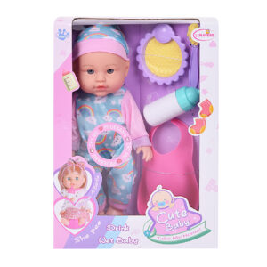 MUÑECO BEBE 12" CON COMPLEMENTOS