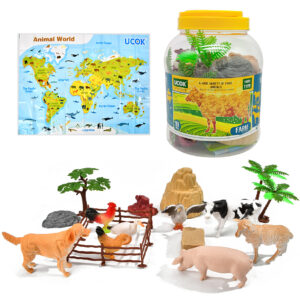 BOTE ANIMALES GRANJA 19PCS