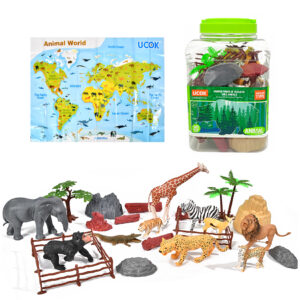 BOTE ANIMALES SELVA 30PCS