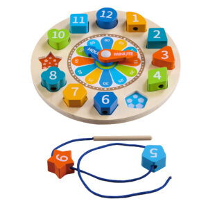 RELOJ CON ENCASTRES MADERA