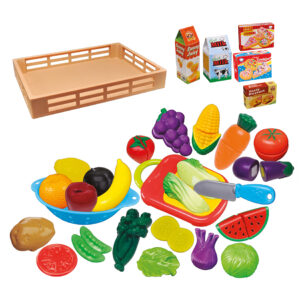BANDEJA 38PCS FRUTAS Y VEGETALES
