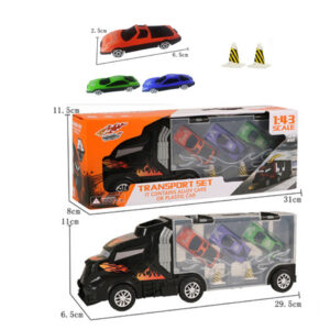 CAMION CON COCHES Y CONOS