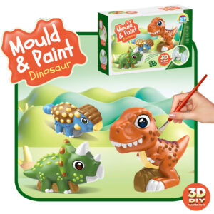 SET MOLDES Y PINTURAS DINOS