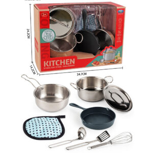SET OLLAS Y UTENSILIOS CON AGARRADERO