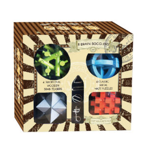 SET 8 PUZZLES INTELIGENCIA MADERA COLORES