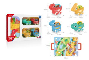 MANTITA CIRCUITO BEBE CON VEHICULOS DINOS