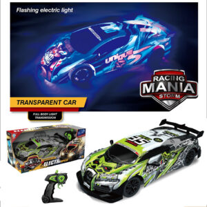 COCHE CARRERAR RC CON LUZ Y CARGADOR USB 1:16