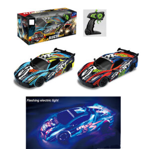 COCHE CARRERAR RC CON LUZ Y CARGADOR USB 1:16