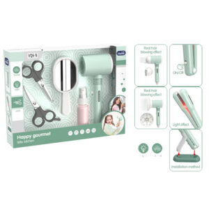 SET DE PELUQUERIA CON SECADOR Y COMPLEMENTOS