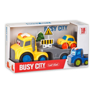 CAMION PORTACOCHES INFANTIL CON LUZ Y SONIDO