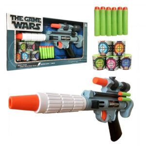 JUEGO PUNTERIA PISTOLA CON DARDOS