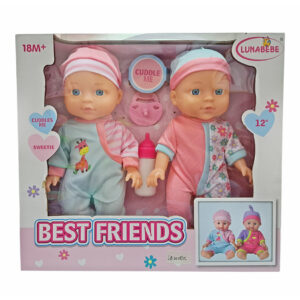 SET DOS MUÑECOS BEBE 12"
