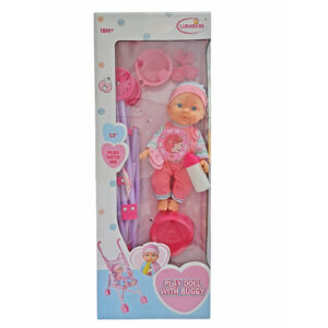 MUÑECO BEBE 12" CON COMPLEMENTOS