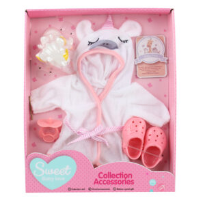 VESTIDO MUÑECA 12" CON CONPLEMENTOS EN CAJA