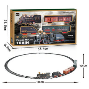 TREN CON VIAS EFECTO HUMO